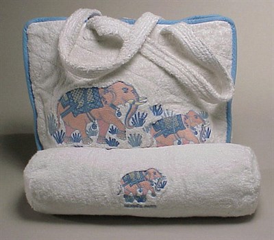 Lot 1001 - Hermes Terrycloth Elephant Beach Bag and...