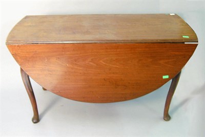 Lot 214 - Queen Anne Style Walnut Drop-Leaf Table The...
