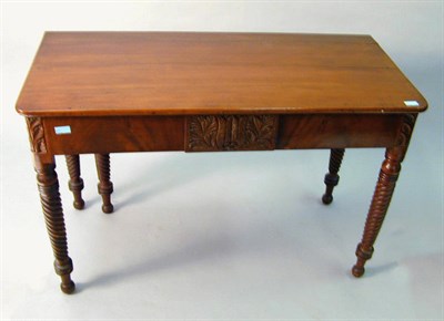 Lot 219 - Late Federal Mahogany Drop-Leaf Table...