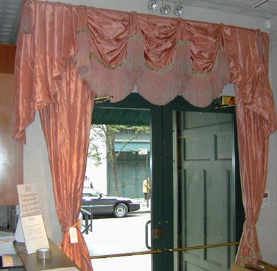 Lot 639A - Pair of Pink Curtains