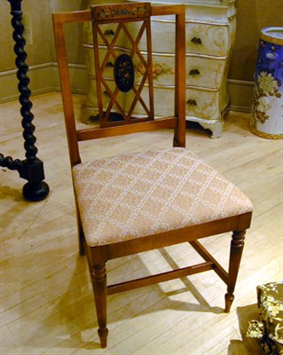 Lot 142 - Set of Six Edwardian Maple Dining Chairs with...