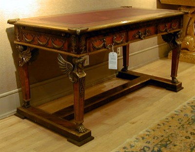 Lot 516 - Empire Style Gilt-Bronze Mounted Mahogany and...