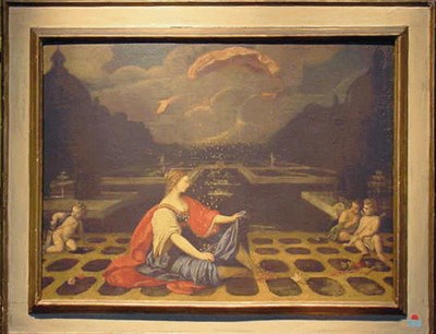 Lot 222 - School of Fontainbleau DANAE Oil on canvas...