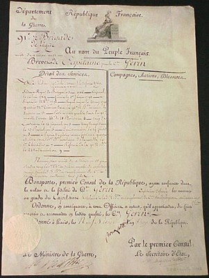 Lot 285 - NAPOLEON Signed document, ("Bonaparte"). 1...