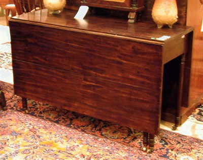 Lot 683 - Late Federal Walnut Drop-Leaf Table
