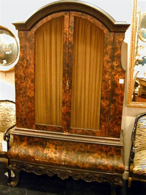 Lot 577 - Louis XV Style Faux Painted Armoire