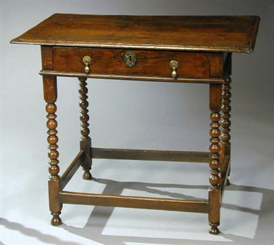 Lot 286 - Provincial William and Mary Oak Side Table The...