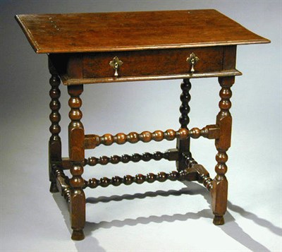 Lot 285 - William and Mary Oak Side Table The...