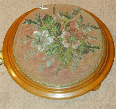 Lot 765 - Victorian Beadwork Stool