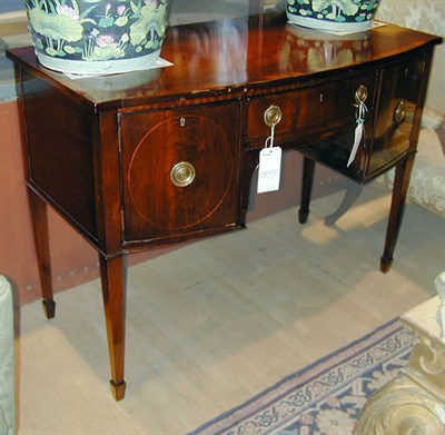 Lot 461 - George III Style Mahogany Bow-Front Sideboard