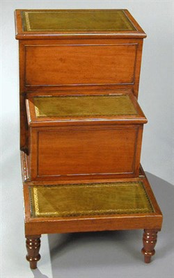 Lot 395 - Victorian Mahogany Bedsteps Mid 19th century...