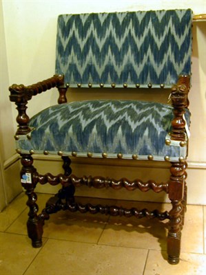 Lot 306 - Louis XIII Walnut Armchair Late 17th/early...