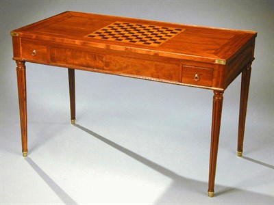 Lot 557 - Louis XVI Inlaid Mahogany Tric Trac Table Late...
