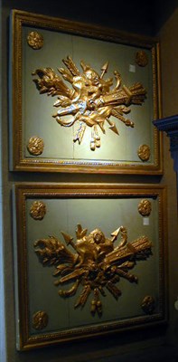 Lot 546 - Pair of Louis XVI Style Gilt and Painted...
