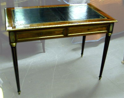 Lot 652 - Louis XVI Style Brass-Mounted Mahogany Bureau...