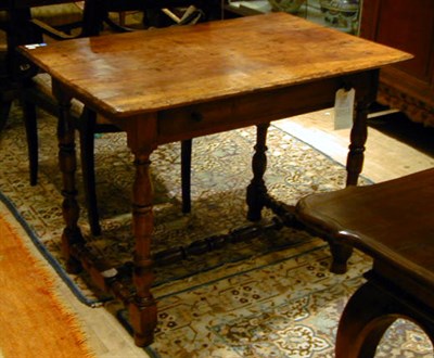 Lot 312 - Continental Baroque Walnut Side Table The...