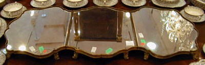 Lot 462 - Gilt-Bronze Three-Part Plateau