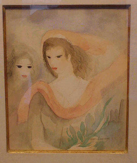 Lot 715 - Marie Laurencin French, 1883-1956 DEUX TETES...