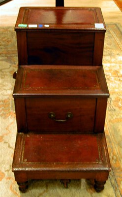 Lot 447 - Victorian Mahogany Bedsteps 19th Century...
