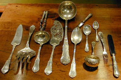 Lot 416 - Austrian Silver Flatware Service 19th Century...