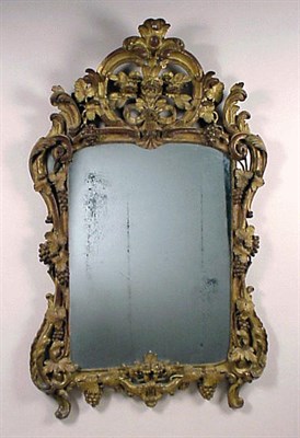 Lot 294 - Louis XV Gilt-Wood Mirror Mid 18th century The...