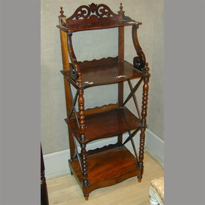 Lot 215 - Victorian Mahogany Four-Tier Etagere
