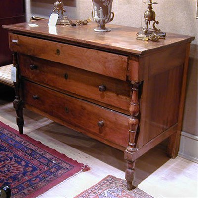 Lot 221 - Italian Neoclassical Style Walnut Commode