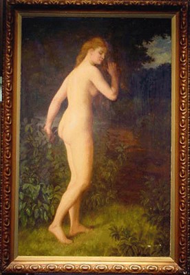 Lot 70 - Manner of Fritz Zuber-Buhler WOOD NYMPH Oil on...