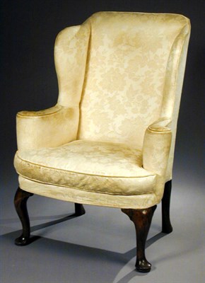 Lot 299 - George II Walnut Wing Chair Second quarter of...