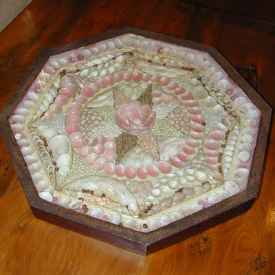 Lot 420 - Sailor's Valentine Of octagonal form, in a...