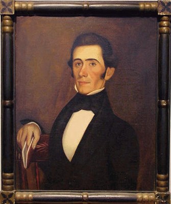 Lot 17 - American School 19th Century PORTRAIT OF A...