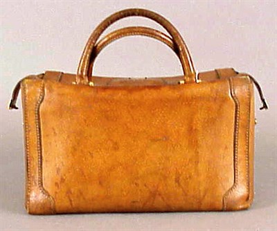 Lot 977 - Gucci Pigskin Travel Bag 1960s Boxy, opening...
