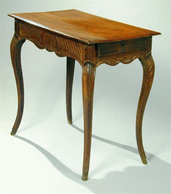 Lot 859 - Provincial Louis XV Walnut Side Table Mid 18th...