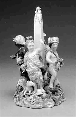 Lot 893 - Derby Porcelain Figural Group of the Four...