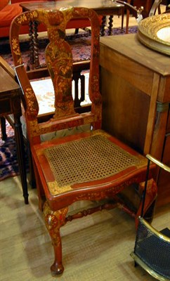 Lot 508 - Pair of Queen Anne Style Chinoiserie-Decorated...