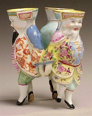 Lot 872 - Continental Porcelain Figural Vase Possibly...