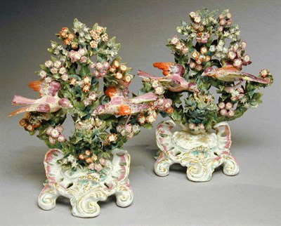 Lot 934 - Pair of Chelsea Porcelain Bocage Groups Third...