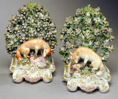 Lot 936 - Pair of Chelsea Porcelain Bocage Groups Third...