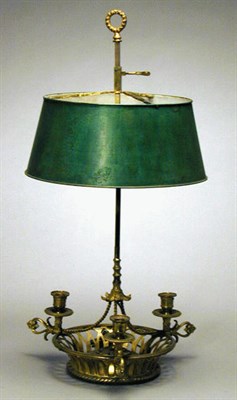 Lot 869 - Louis XVI Style Gilt-Bronze Bouillotte Lamp...