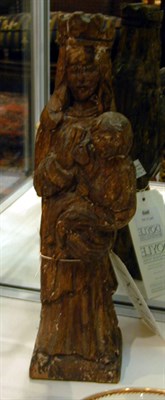 Lot 860 - Continental Carved and Stained Pine Figure of...
