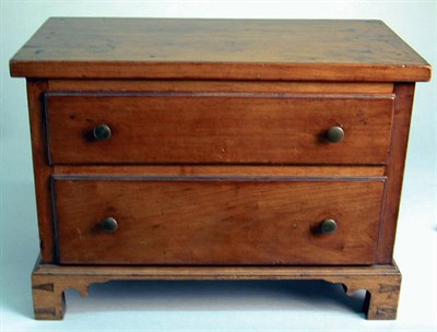 Lot 884 - Chippendale Mahogany Miniature Chest of...