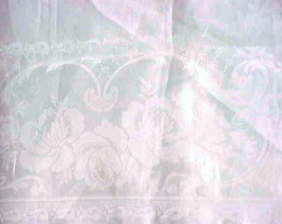 Lot 1127 - Baronial Damask Banquet Cloth 1930s Woven with...
