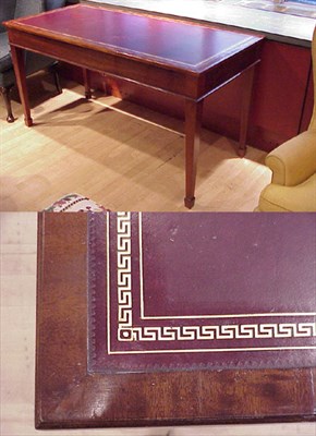 Lot 384 - Georgian Style Leather Inset Mahogany Library...