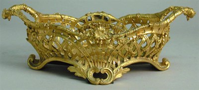 Lot 898 - Louis XV Style Gilt-Metal Reticulated Center...