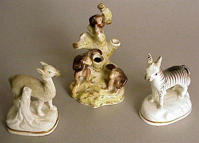 Lot 916 - Group of Staffordshire Pottery Figures of...