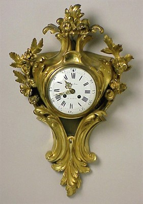 Lot 962 - Louis XV Style Gilt-Bronze Cartel Clock...