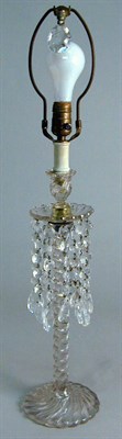 Lot 952 - Pair of French Molded and Cut Glass...