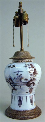 Lot 880 - Dutch Delft Blue and White Ginger Jar 18th...
