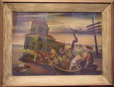 Lot 9 - Harold Black American, b. 1913 THE ARK Signed...