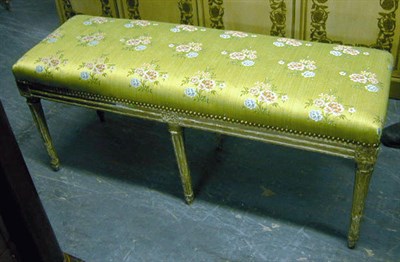 Lot 874 - Louis XVI Painted Bench Late 18th century The...